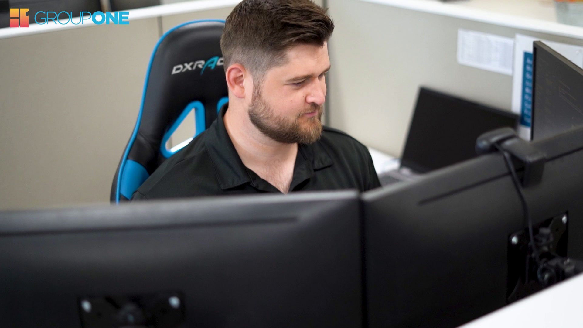 Man on Computer